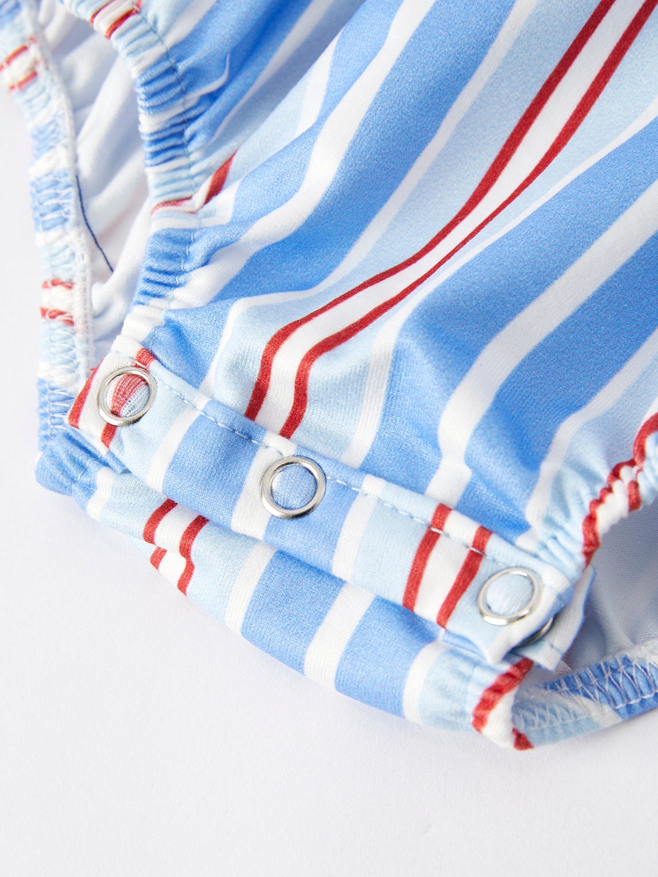 4th of july Flag Medal Ice Cream Smock Embroidery Baby Girl Romper