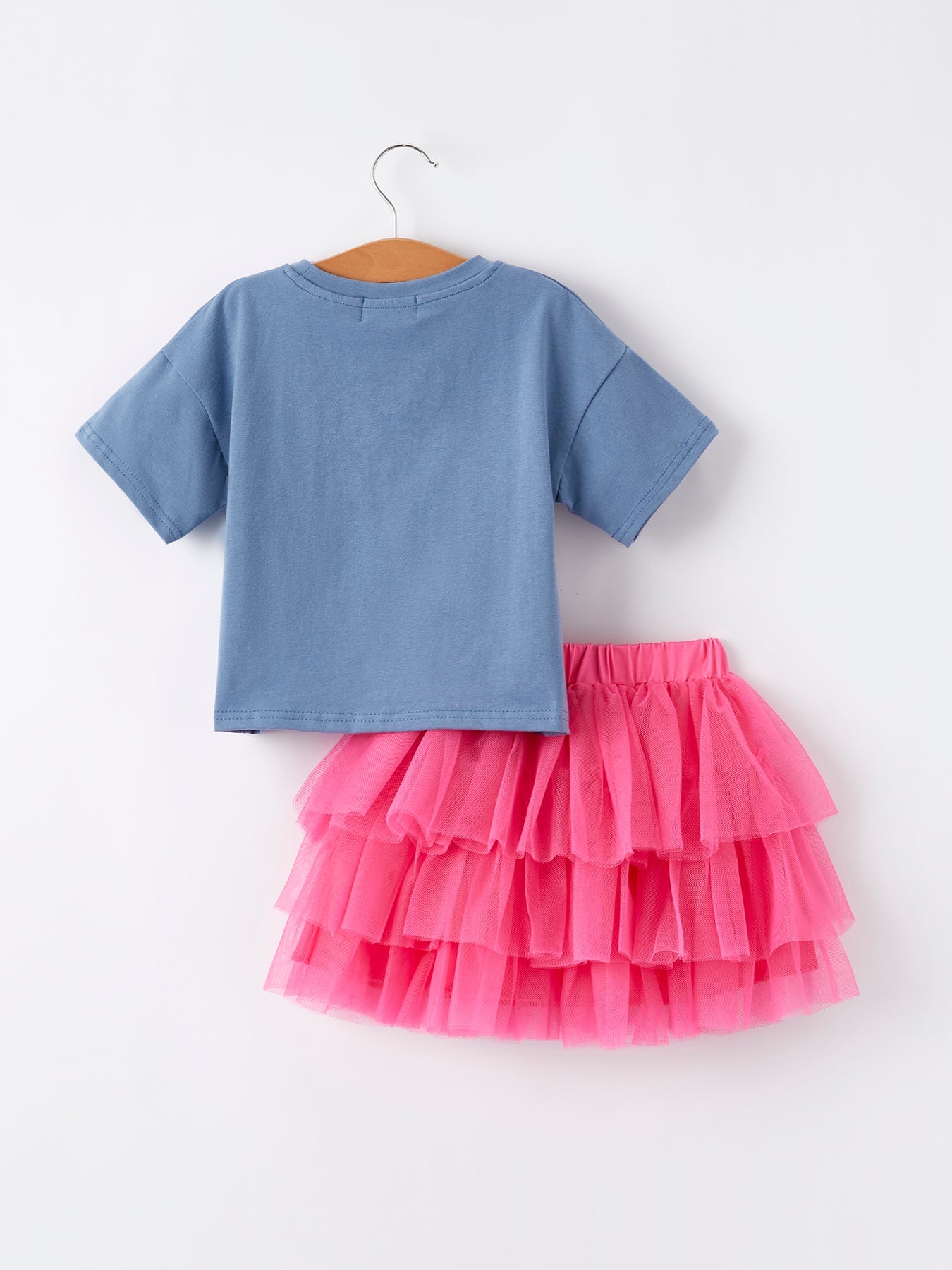 4th of july “MERICA”Top Girls Gauze Skirt