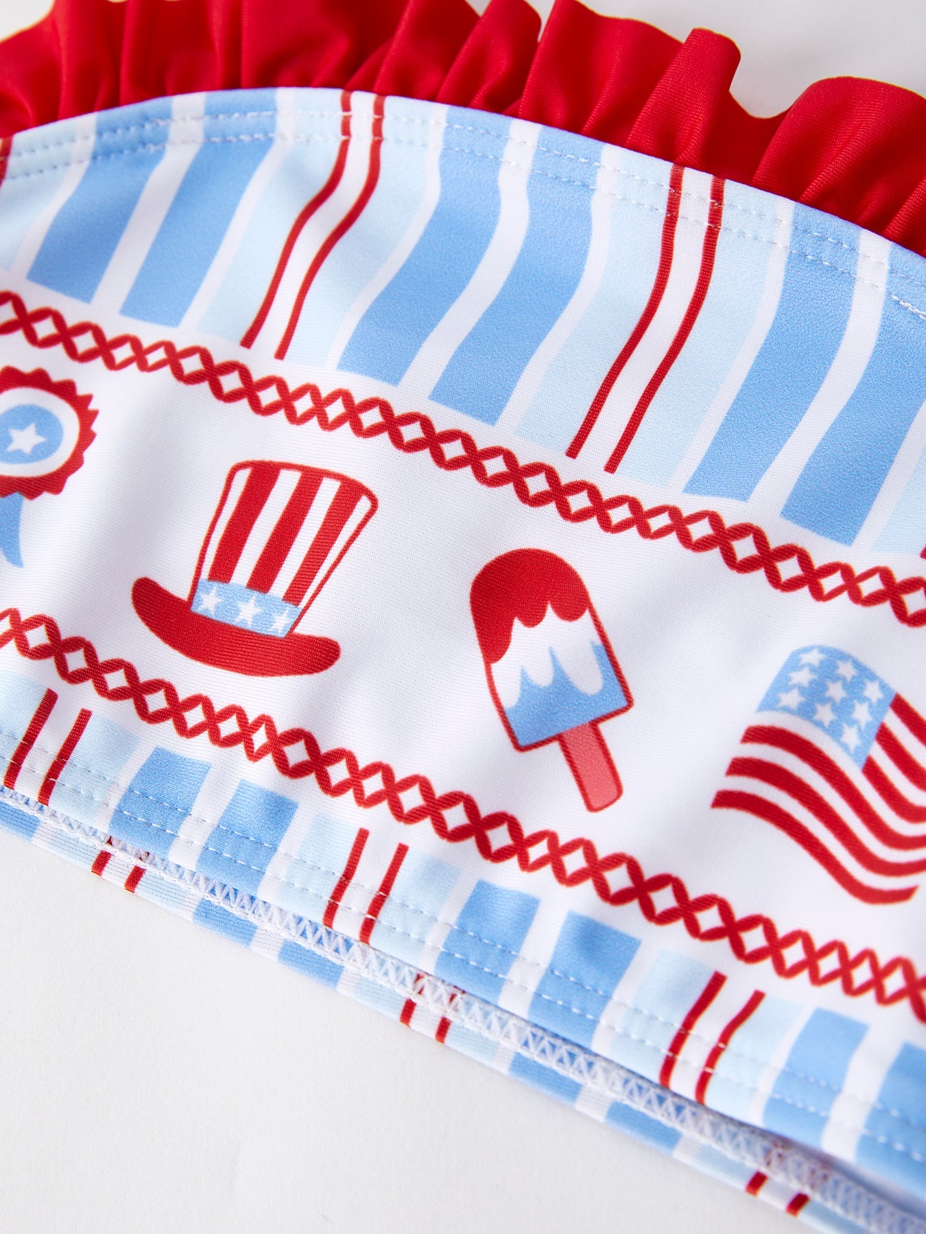 4th of july Ice Cream Stripe Swimsuit
