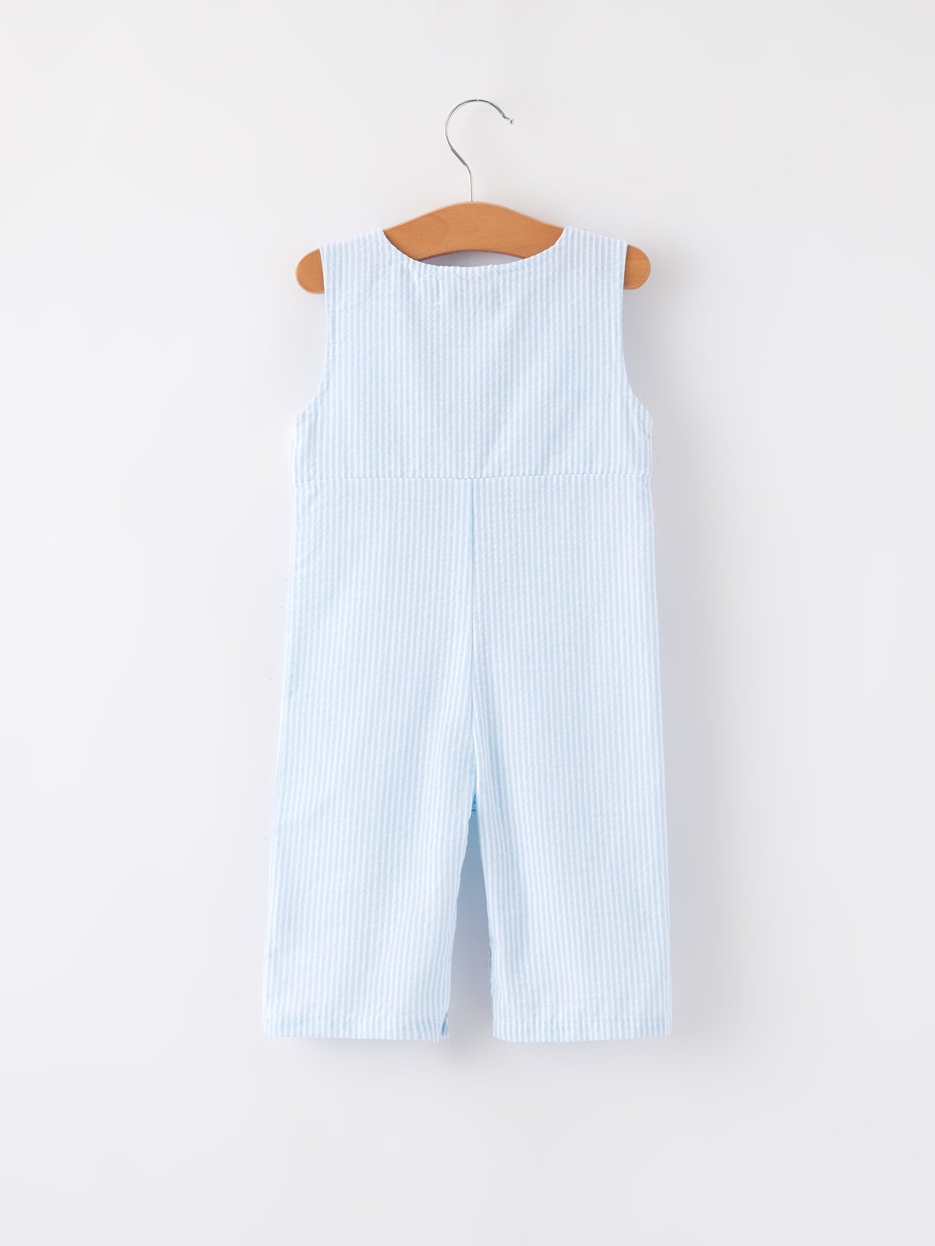 4th of july Star Embroidery Smock Boys Romper