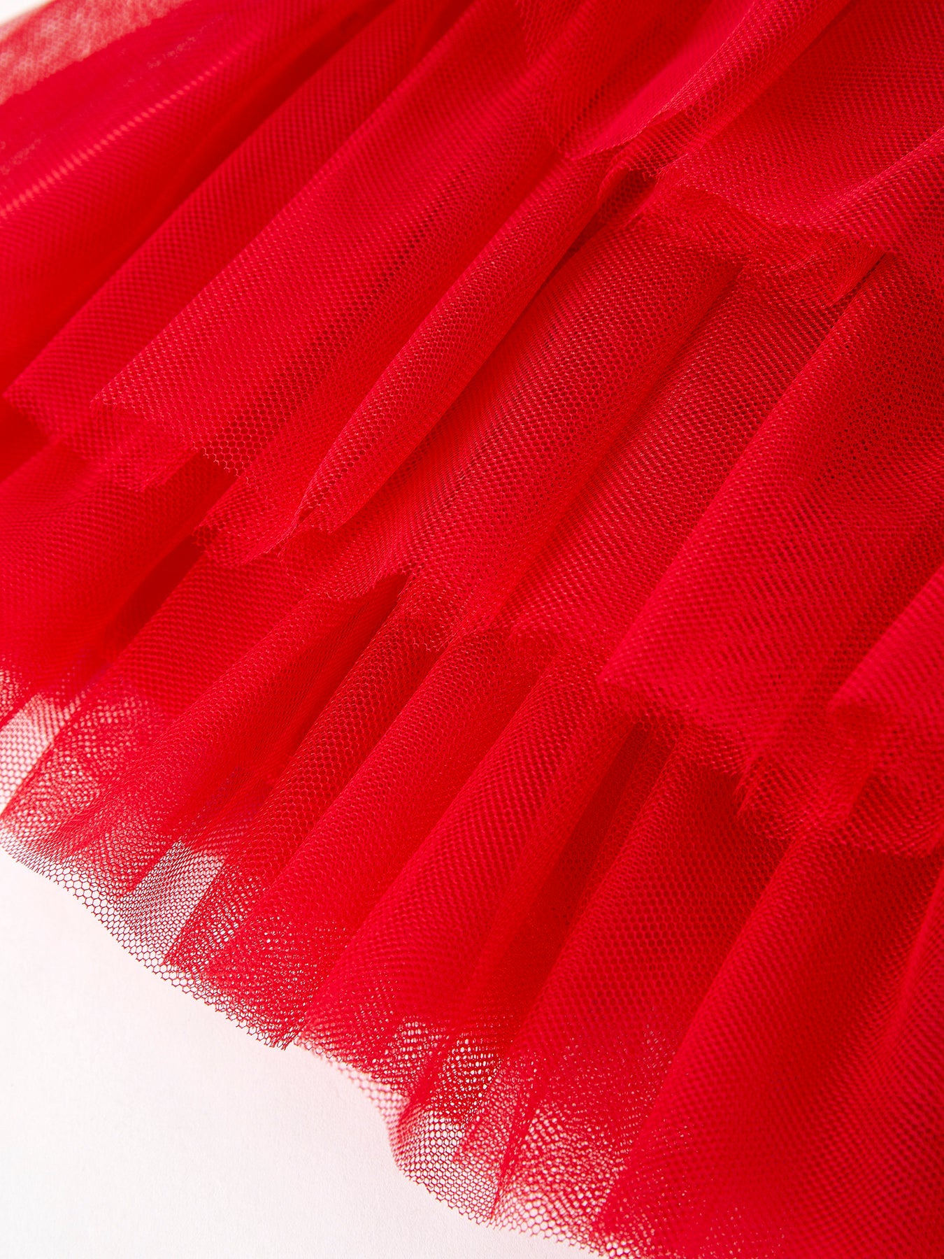 4th of july  Cherry Print Tulle Dress