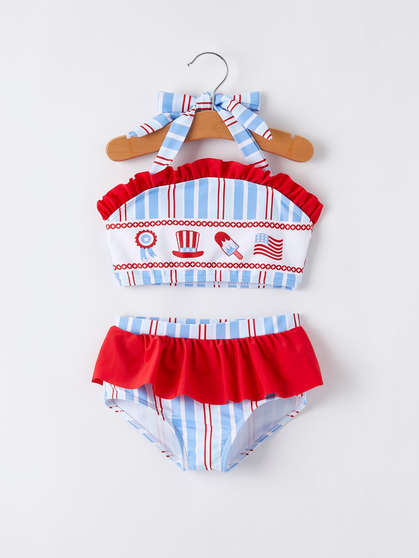 4th of july Ice Cream Stripe Swimsuit