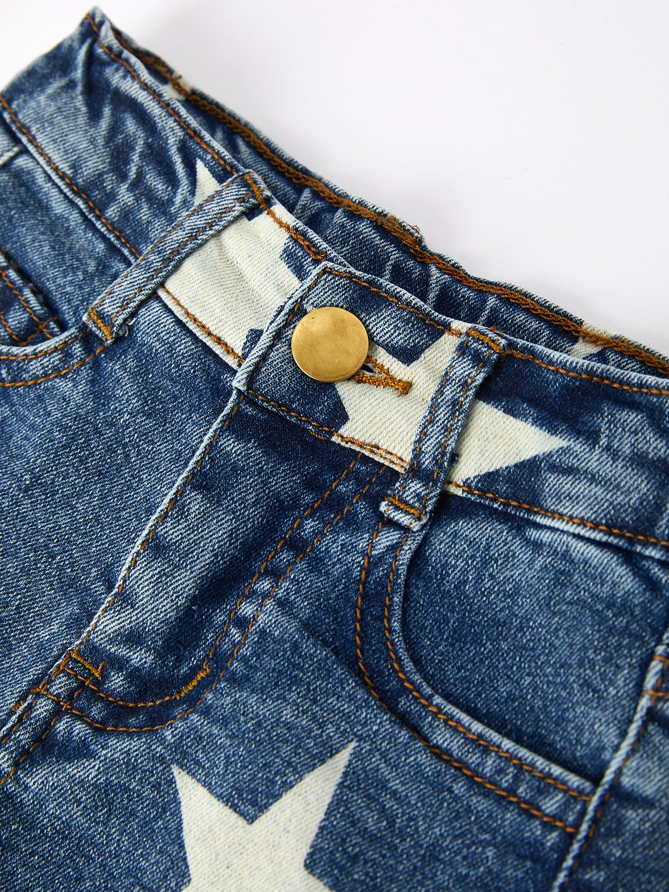 4th of july Girls “America”Top+Denim Shorts Set